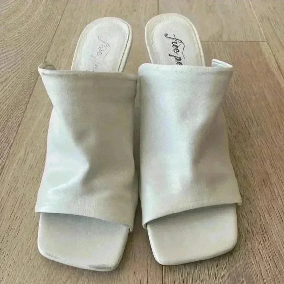 Free People Cara Mule White Size 37 - Picture 2 of 5